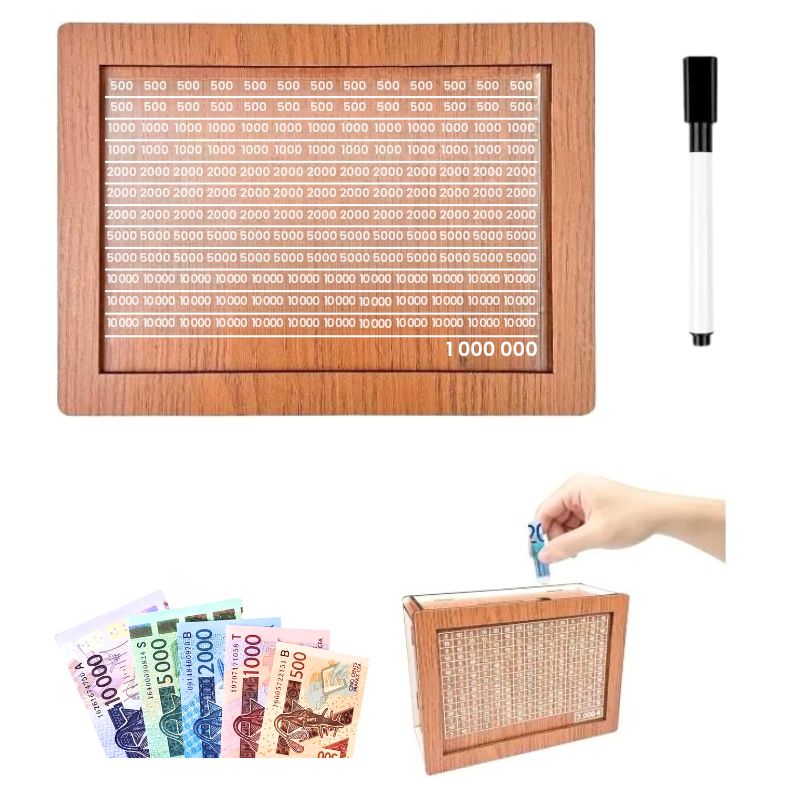 Tirelire objectif 1 million